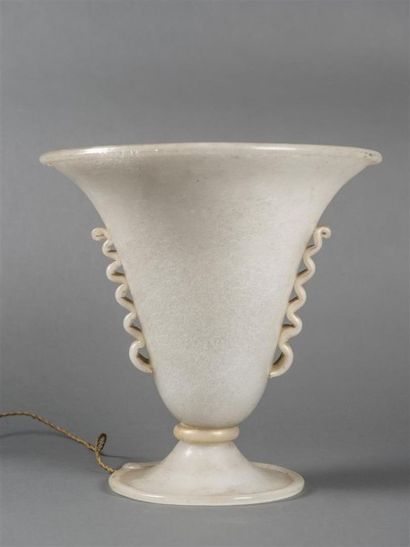 null Attribué à Napoleone Martinuzzi (1892-1977) pour VENINI Lampe de table de forme...