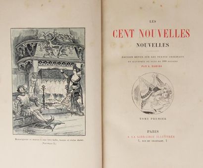 null CENT NOUVELLES NOUVELLES (Les). Paris, Librairie illustrée, (1888). 2 tomes...
