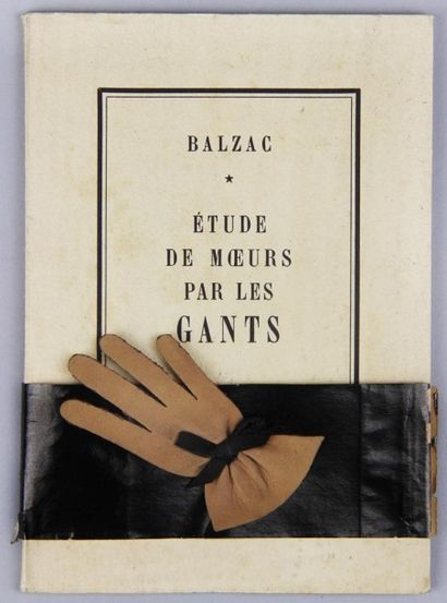 null BALZAC (Honoré de). ETUDE DE MOURS PAR LES GANTS. Paris, Hermès Faubourg St...