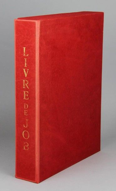 null [BIBLE]. LE LIVRE DE JOB. Nice, Joseph Pardo, 1961. In-folio en feuilles, sous...