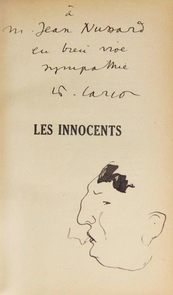 null CARCO (Fr.). LES INNOCENTS. Paris, La Renaissance du Livre, 1916. In-12, demi-chagrin...