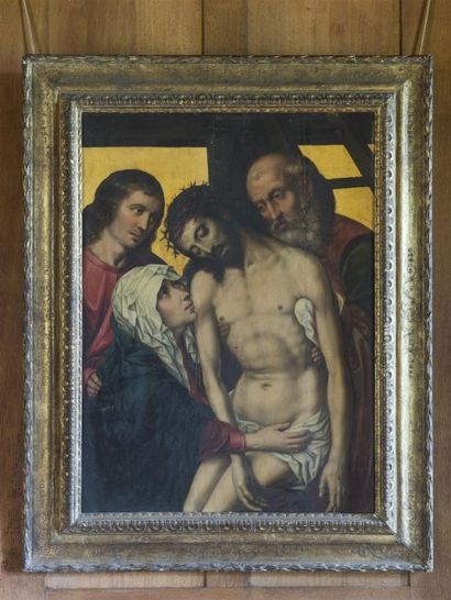 null Ecole Anversoise du 16è siècle, suiveur de Rogier van der Weyden Descente de...