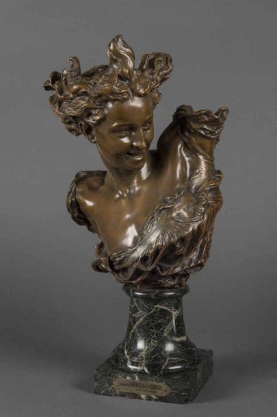 null Jean-Baptiste CARPEAUX (1827 - 1875) "Le génie de la danse" Epreuve en bronze...