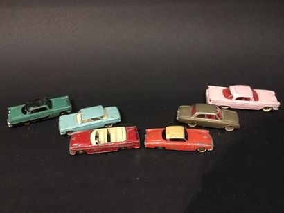 null Dinky Toys France six voitures américaines Etats divers