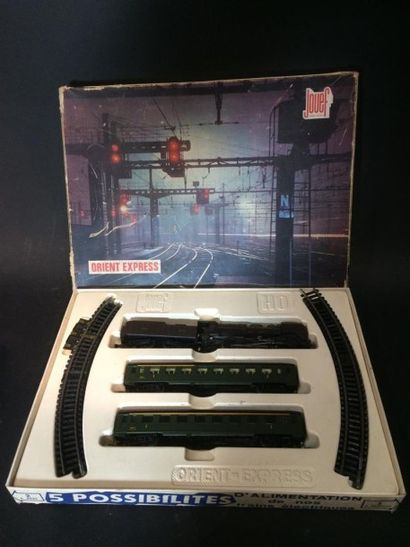 null JOUEF Orient Express train ho dans son coffret comprenant une locomotive et...