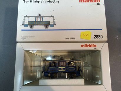 null Marklin Wagon terrasse train du roi Ludwig (partie4) ref 2880 dans boite