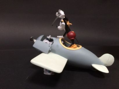 null DEMONS & MERVEILLES Mickey réparant son avion VL05 Mickel Mail Pilot Figurine...