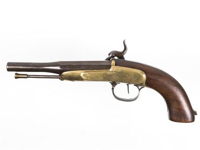 null Original pistolet avec bâti à coffre en laiton Marqué « de Sûreté Brevet d'inventeur...
