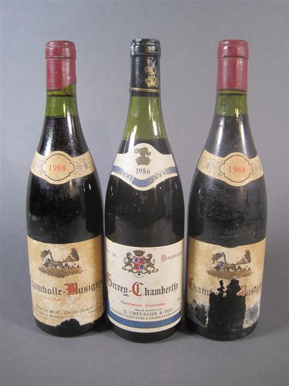 null 2 B CHAMBOLLE MUSIGNY (1 e.t.a. et 1 e.q.i.) Derats-Dumay 1988
1 B GEVREY CHAMBERTIN...