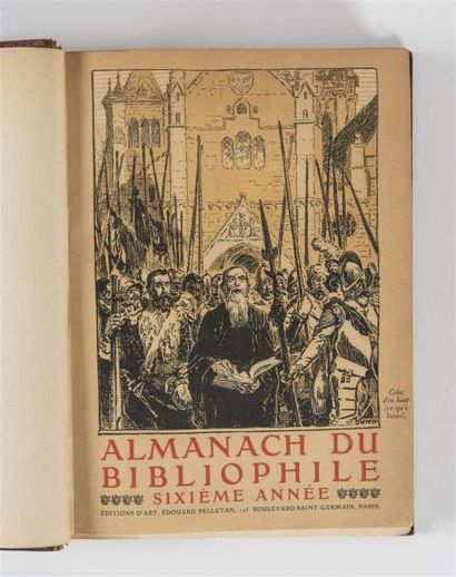 null ALMANACH DU BIBLIOPHILE POUR L'ANNEE 1903, Paris, Edouard Pelletan, 1905. In-4°.
Demi-chagrin...