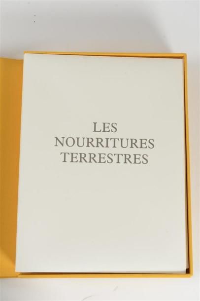 null GIDE (André), LES NOURRITURES TERRESTRES, Paris, Michèle Trinckvel, 1990. In-folio,...