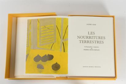 null GIDE (André), LES NOURRITURES TERRESTRES, Paris, Michèle Trinckvel, 1990. In-folio,...