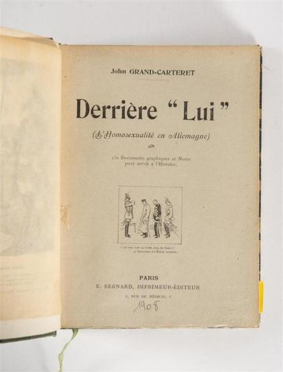 null GRAND-CARTERET (Jean Grand, dit John), DERRIERE LUI, Paris, E. Bernard, s.d....