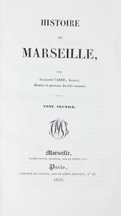 null FABRE (Augustin). Histoire de Marseille. Marseille, Marius Olive, 1829. 2 volumes...