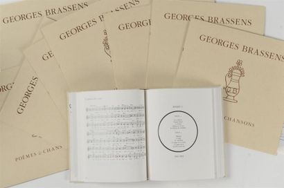 null BRASSENS (Georges), POEMES ET CHANSONS, Paris, Editions Musicales 57 et Philips,...