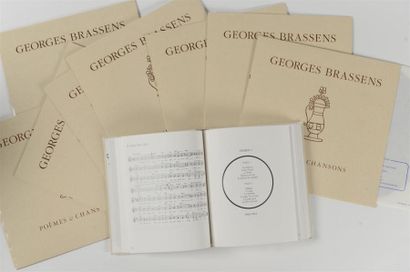 null BRASSENS (Georges), POEMES ET CHANSONS, Paris, Editions Musicales 57 et Philips,...