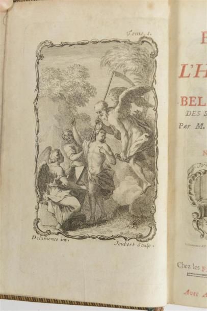 null ESSAIS SUR L'HISTOIRE DES BELLES LETTRES, Lyon, Frères Duplain, 1757, 4 tomes...