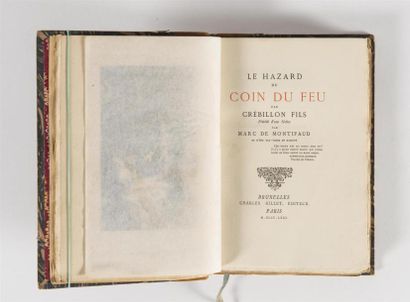 null CREBILLON FILS, LE HAZARD DU COIN DU FEU, Bruxelles, Charles Gillet, 1880. In-6°,...