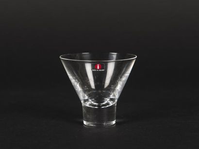 null Goran HONGELL (1902-1973) Suite de quatre verres modèle Aarne en verre soufflé...