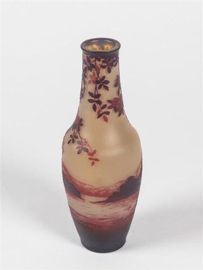 null DE VEZ (Camille Tutré de Vareux dit) (1872 - 1942) Vase de forme ovoïde à décor...