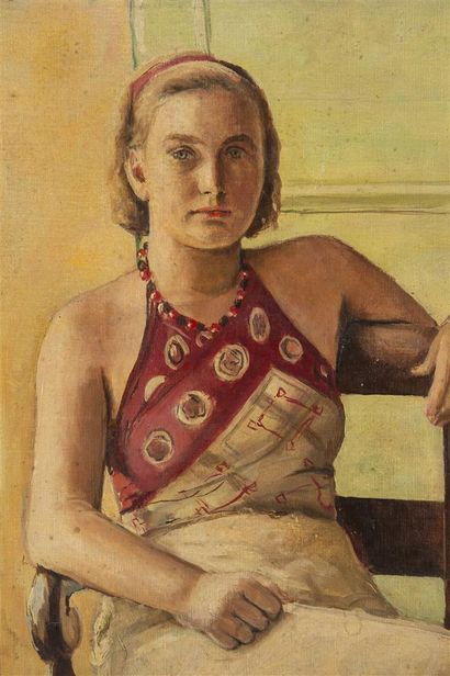 null Hippolyte TAVERNIER (1884-1957)
Portait de jeune fille blonde
Huile sur toile
54...