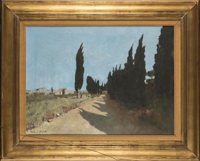 null Roland OUDOT (1897-1981)
Paysage du midi 
huile sur toile 
Signée en bas à gauche
81...