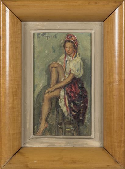 null Fernand MAJOREL (1898-1965)
La danseuse slave
Huile sur toile
Signée en haut...