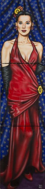 null Jean-Paul BOCAJ (1949)
"Femme en robe du soir rouge"
65X38 (chaque panneau)...