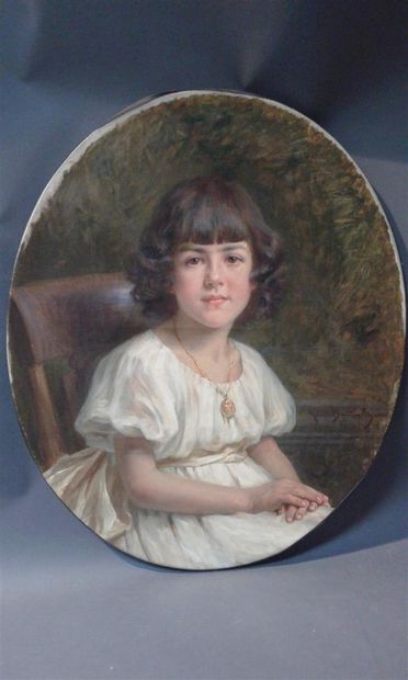 null Marius BARTHALOT (1861-1955)
Portrait de jeune enfant
signé à droite et daté...