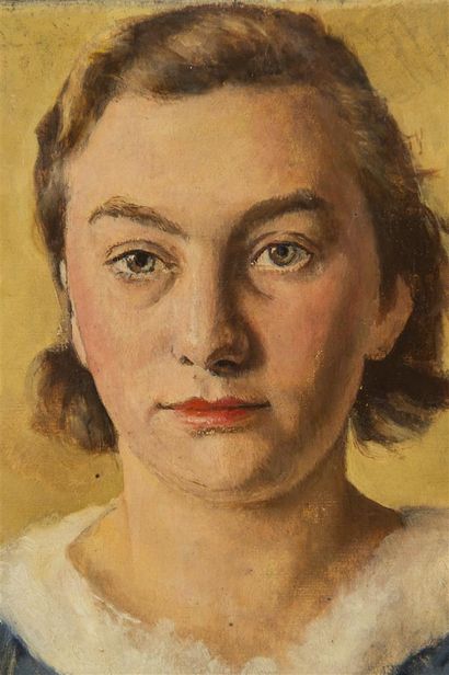 null Hippolyte TAVERNIER (1884-1957)
Portrait de femme blonde 
Huile sur toile, 
35...