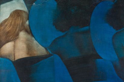 null Ares ANTOYAN (1955)
"Femmes à travers le bleu de la nuit"
98 x 131 cm