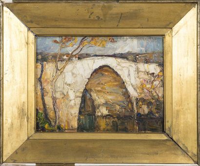 null Louis PASTOUR (1876-1948)
Le pont d'or
Huile sur panneau
31 x 23 cm (12,20 x...