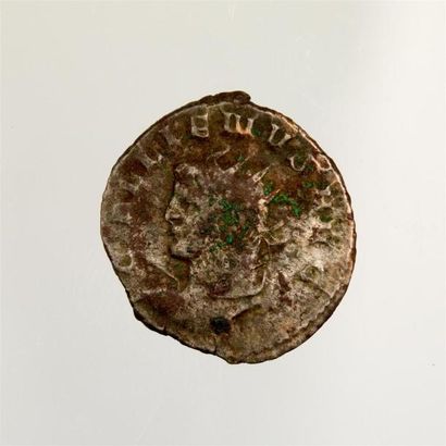 null GALLIEN (253-268) Antoninien : XI eme légion Av/ GALLIENUS AVG buste cuirassé...