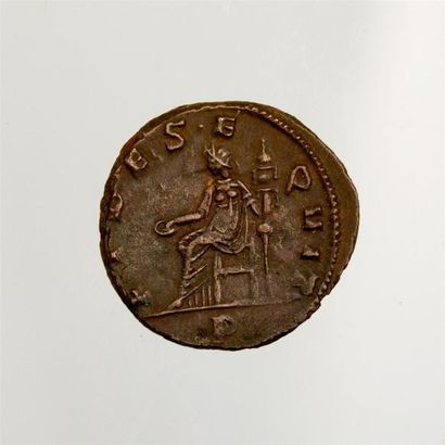 null POSTUME (260-269) Antoninien de billon (Milan) Av/ IMP POSTUMUS AVG Rv/ FIDES....
