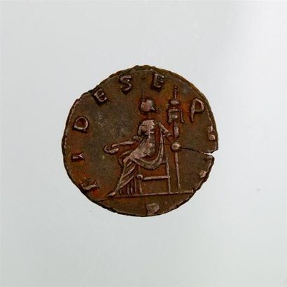 null POSTUME (260-269) Antoninien de billon (Milan) Av/ IMP POSTUMUS AVG Rv/ FIDES....