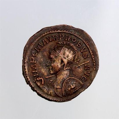 null PROBUS (276-282) Antoninien de billon (Lyon) A/ IMP C MAVR PROBUS AVG R/ ADVENTUS...