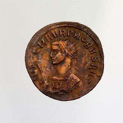 null PROBUS (276-282) Antoninien de billon (Ticinum) A/ VIRTUS PROBI AVG R/ CONCORD...