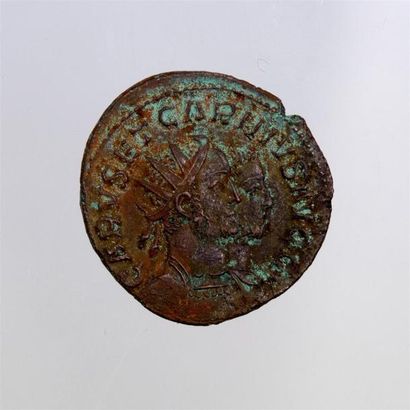 null CARUS ET CARIN (282-283)Antoninien de billon (LYON) A/ CARUS ET CARINUS AVGG...