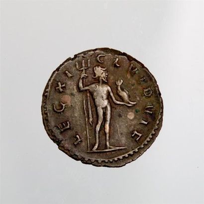 null GALLIEN (253-268) Antoninien : XI eme légion Av/ GALLIENUS AVG buste cuirassé...
