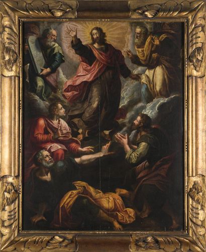 null Ecole italienne du 17ème siècle d'après Raphaël 
La Transfiguration 
Huile sur...