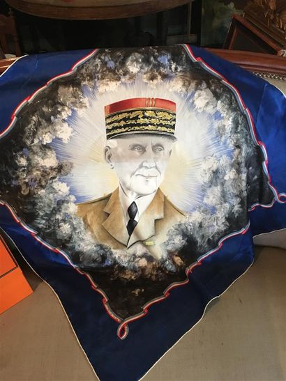 null Foulard, Philippe PETAIN en soie