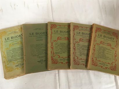 null Le BUGEY société scientifique, historique et littéraires, cinq volumes 1914,...