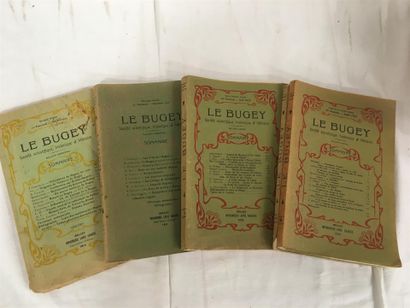 null Le BUGEY société scientifique, historique et littéraires, cinq volumes 1914,...