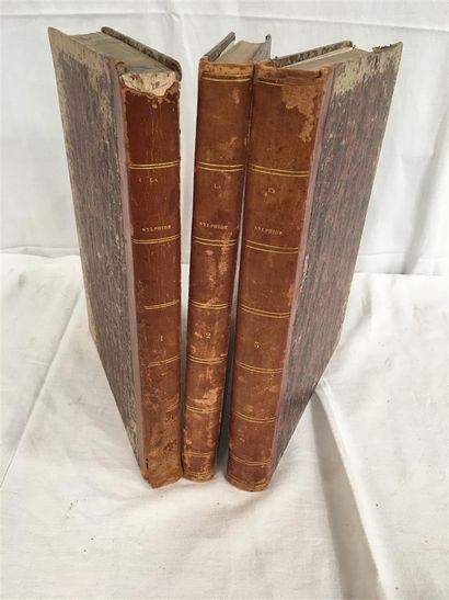 null La SYLPHIDE 1840 trois volume avec planches en couleurs (une soixantaine sur...