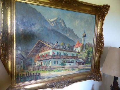 null Emile GODCHAUX
Paysage de montagne
Huile sur toile
Signée en bas à droite