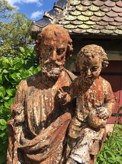 null Saint Joseph et l'Enfant 
Sujet en fonte