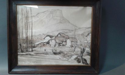 null André ARTIGUE
Apremont en Savoie
Dessin à l'encre sur papier
57 x 44 cm