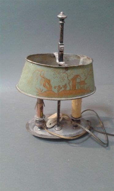 null Lampe bouillotte en tôle peinte H: 31 cm