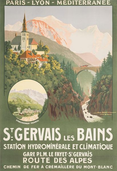 null Georges dit Géo DORIVAL (1879-1968) 
St Gervais les Bains 1913
Station Hydrominérale...