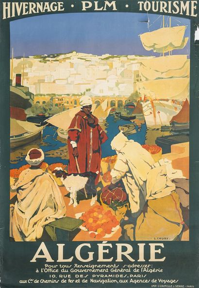 null Léon CAUVY (1874-1933)
Hivernage PLM Algérie
Affiche
Impression Cornille et...